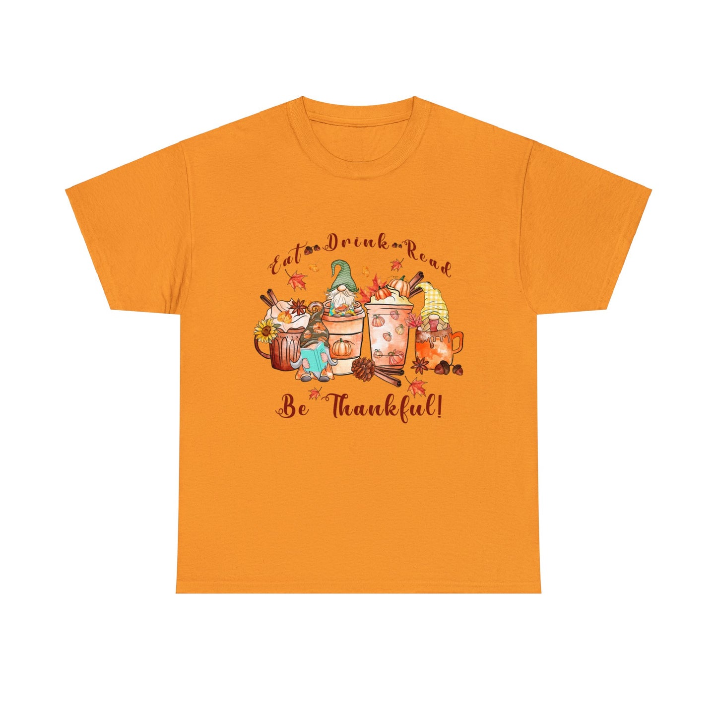 Eat Drink Read - Unisex Heavy Cotton Tee