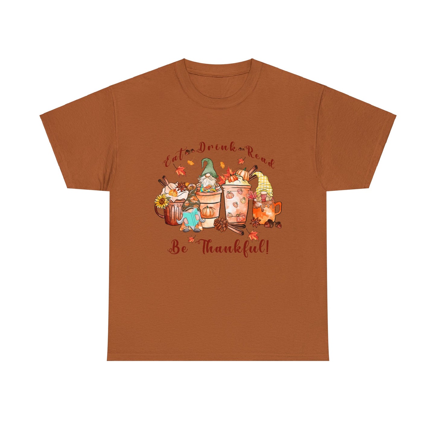 Eat Drink Read - Unisex Heavy Cotton Tee