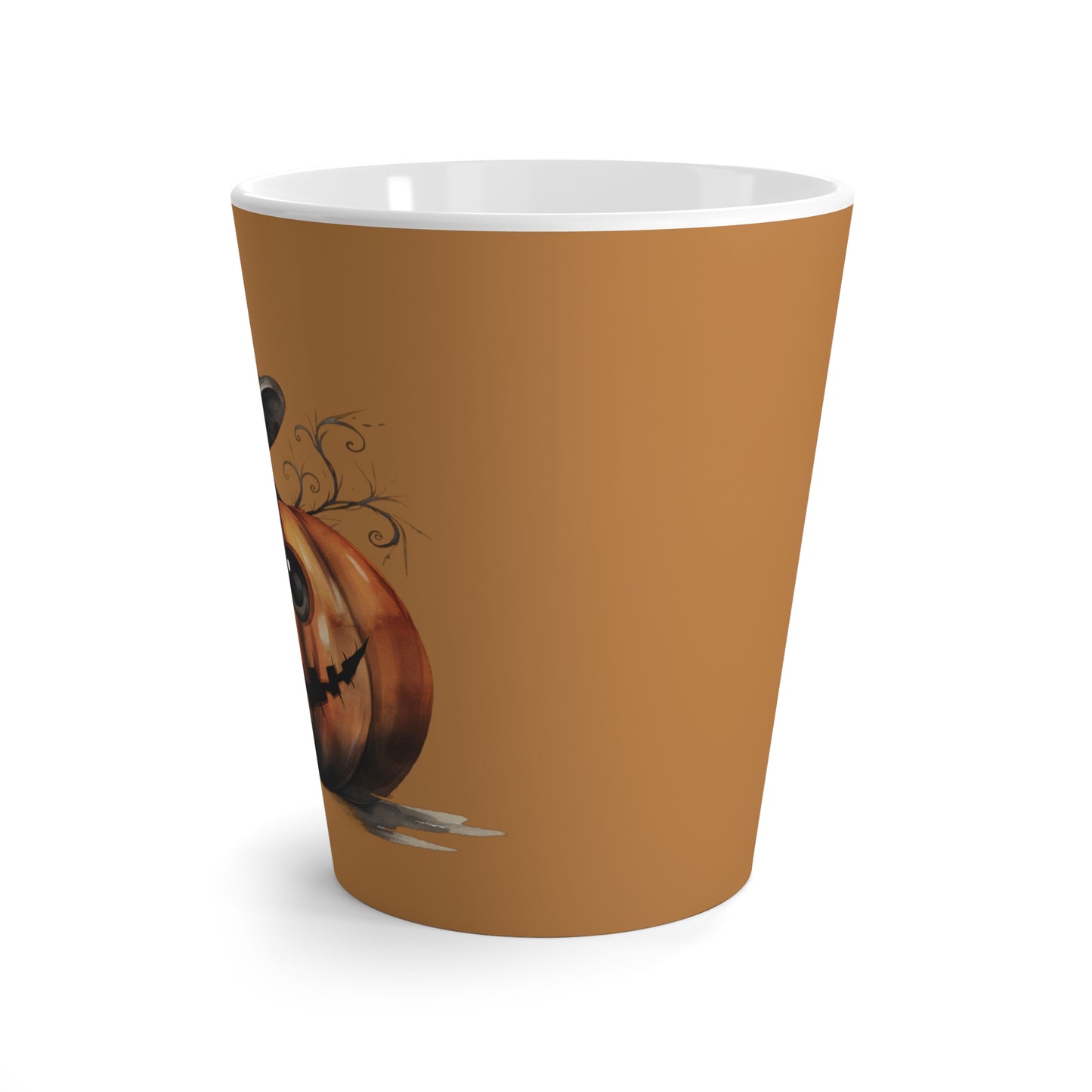 Stripe Pumpkin - Latte Mug