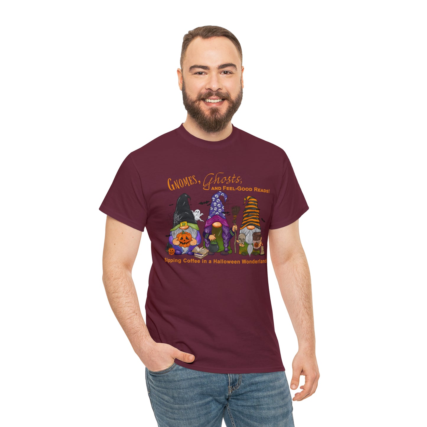 Halloween Gnomes - Unisex Heavy Cotton Tee