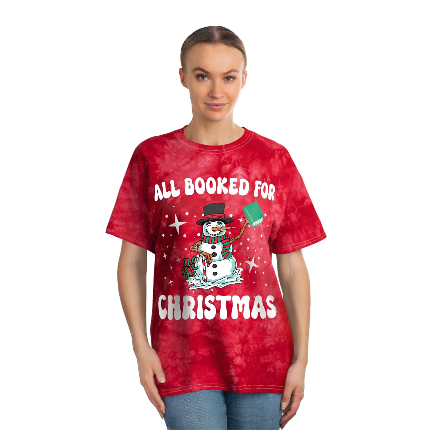 All Booked - Tie-Dye Tee, Crystal
