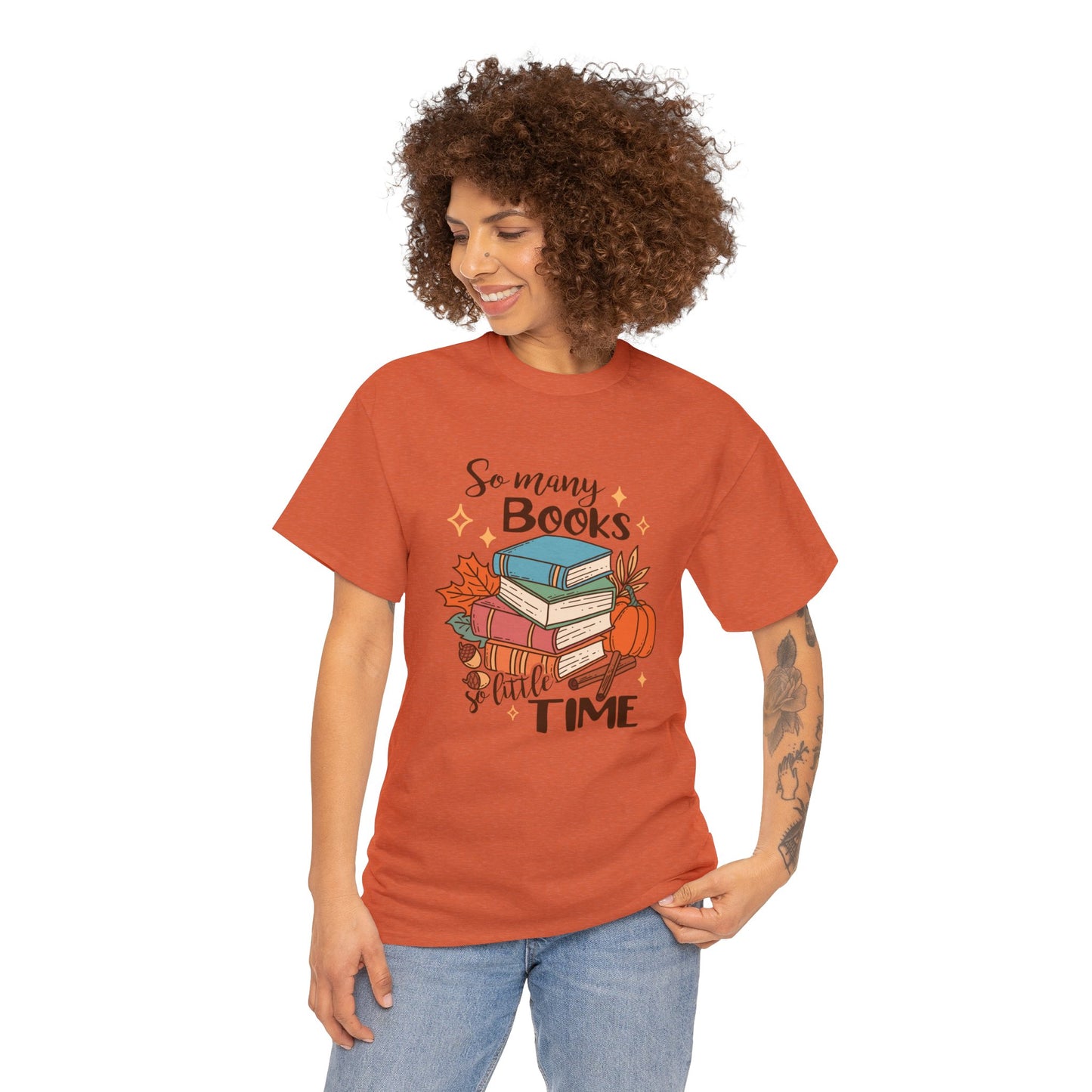 So Many Books - Unisex Heavy Cotton Tee