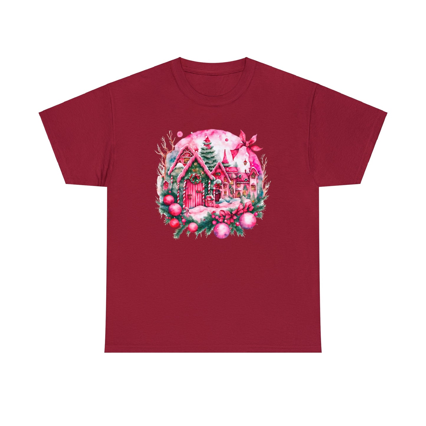 Pink Christmas - Unisex Heavy Cotton Tee