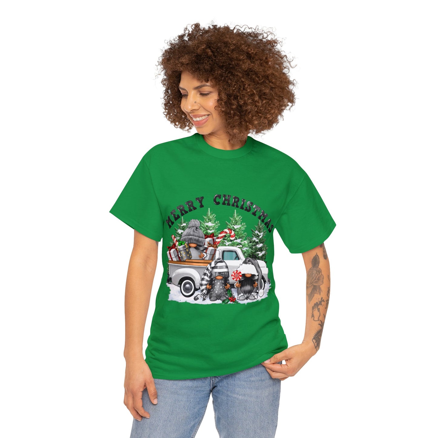 Gnome Christmas - Unisex Heavy Cotton Tee