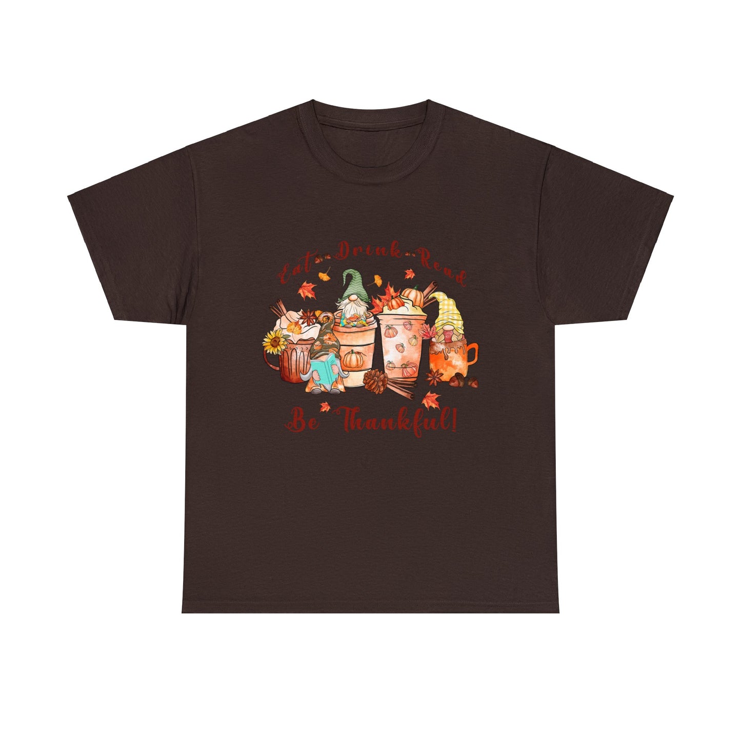 Eat Drink Read - Unisex Heavy Cotton Tee