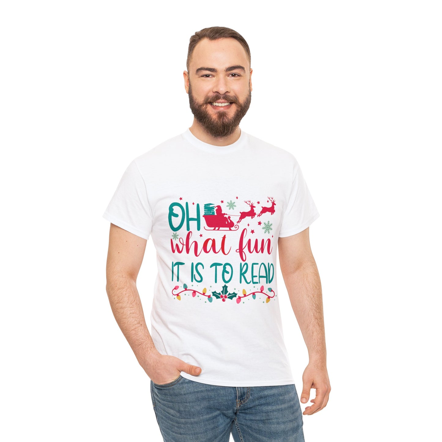 Oh What Fun - Unisex Heavy Cotton Tee