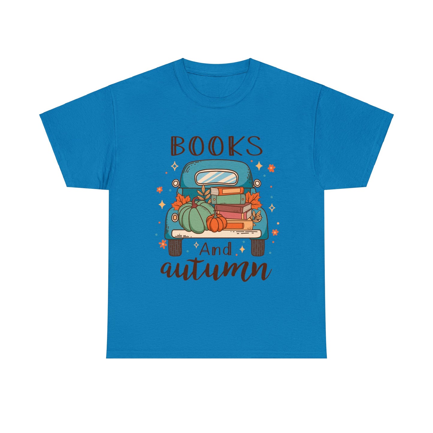 Books and Autumn - Unisex Heavy Cotton Tee
