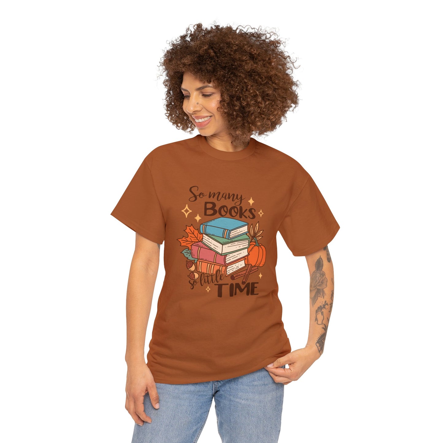 So Many Books - Unisex Heavy Cotton Tee