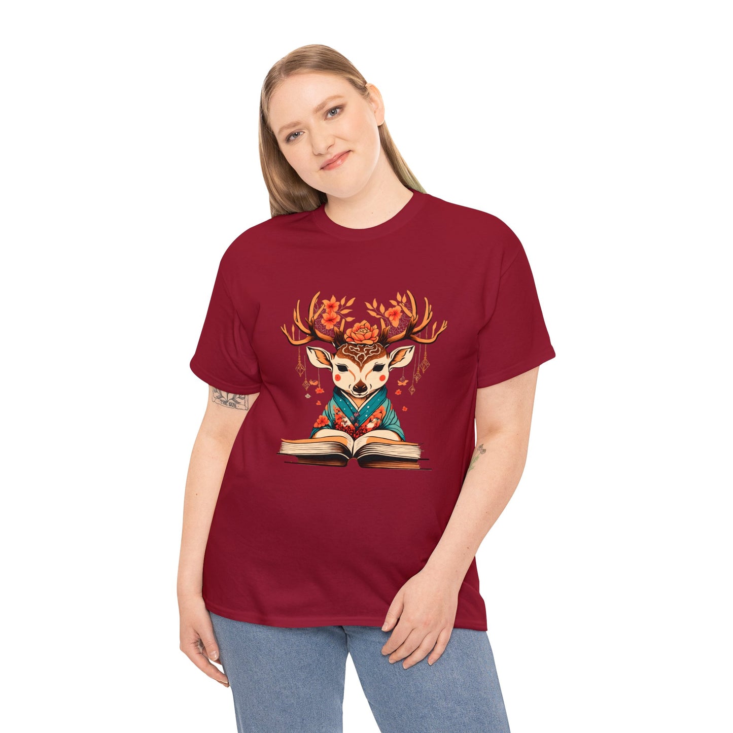 Merry Deer - Unisex Heavy Cotton Tee