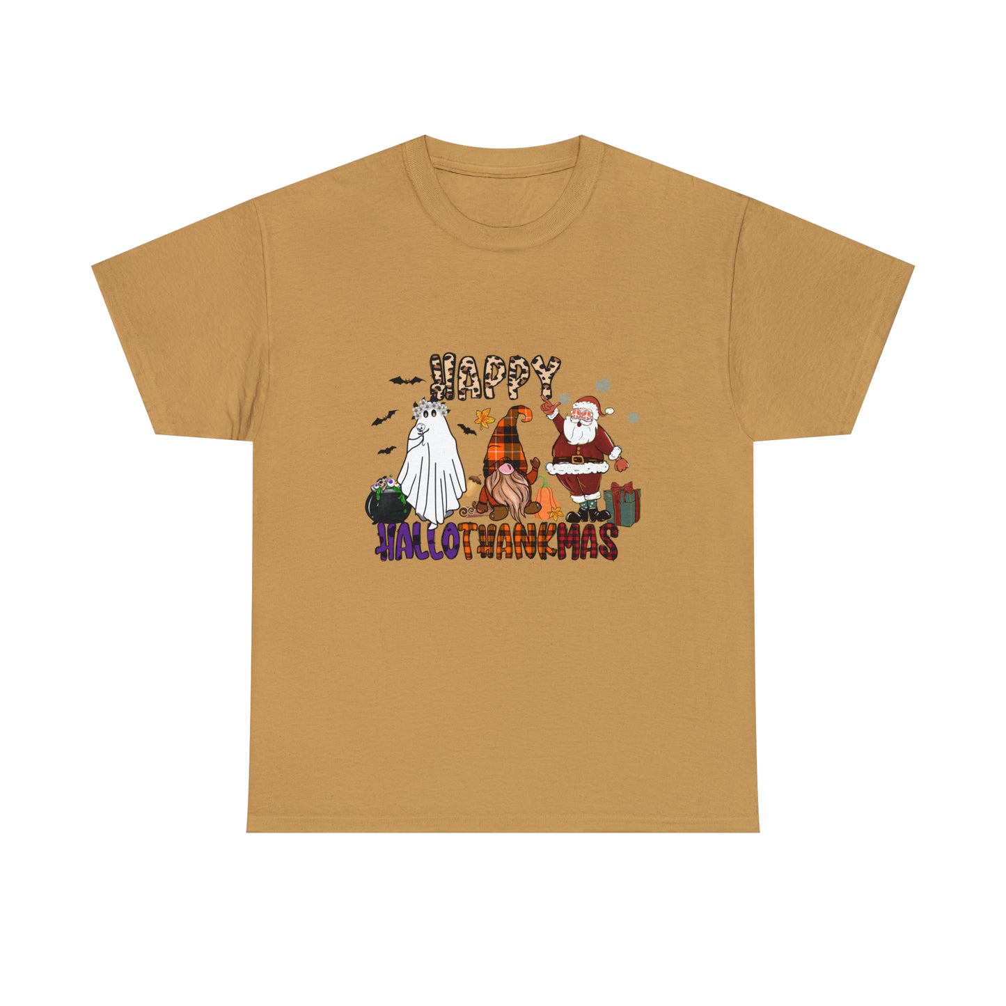 HalloThanksMas - Unisex Heavy Cotton Tee