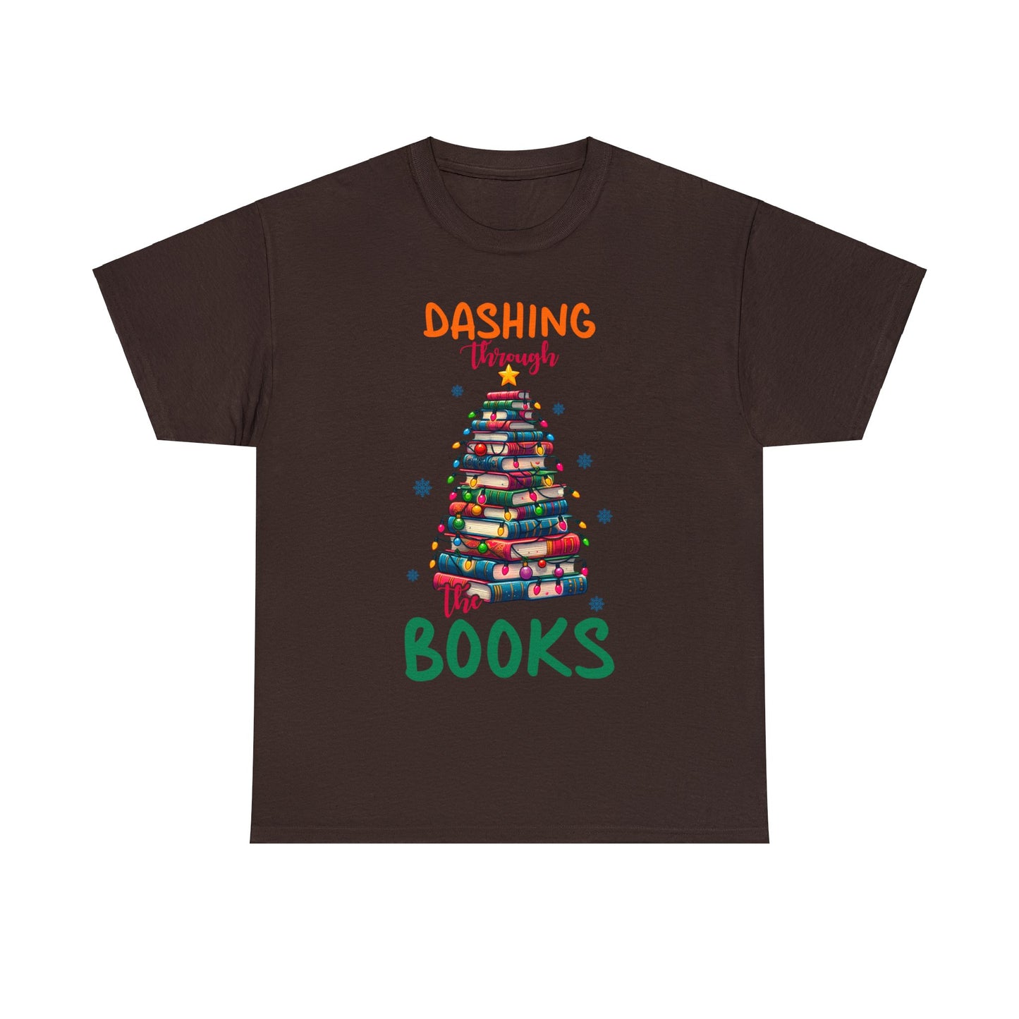 Dashing Through the Books - Unisex Heavy Cotton Tee