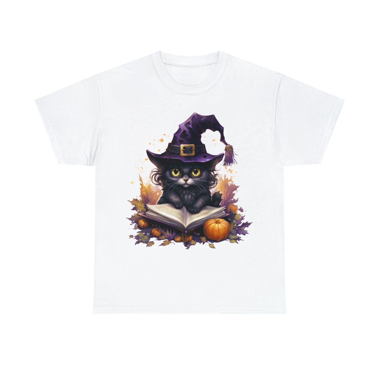 Black Cat Reading - Unisex Heavy Cotton Tee