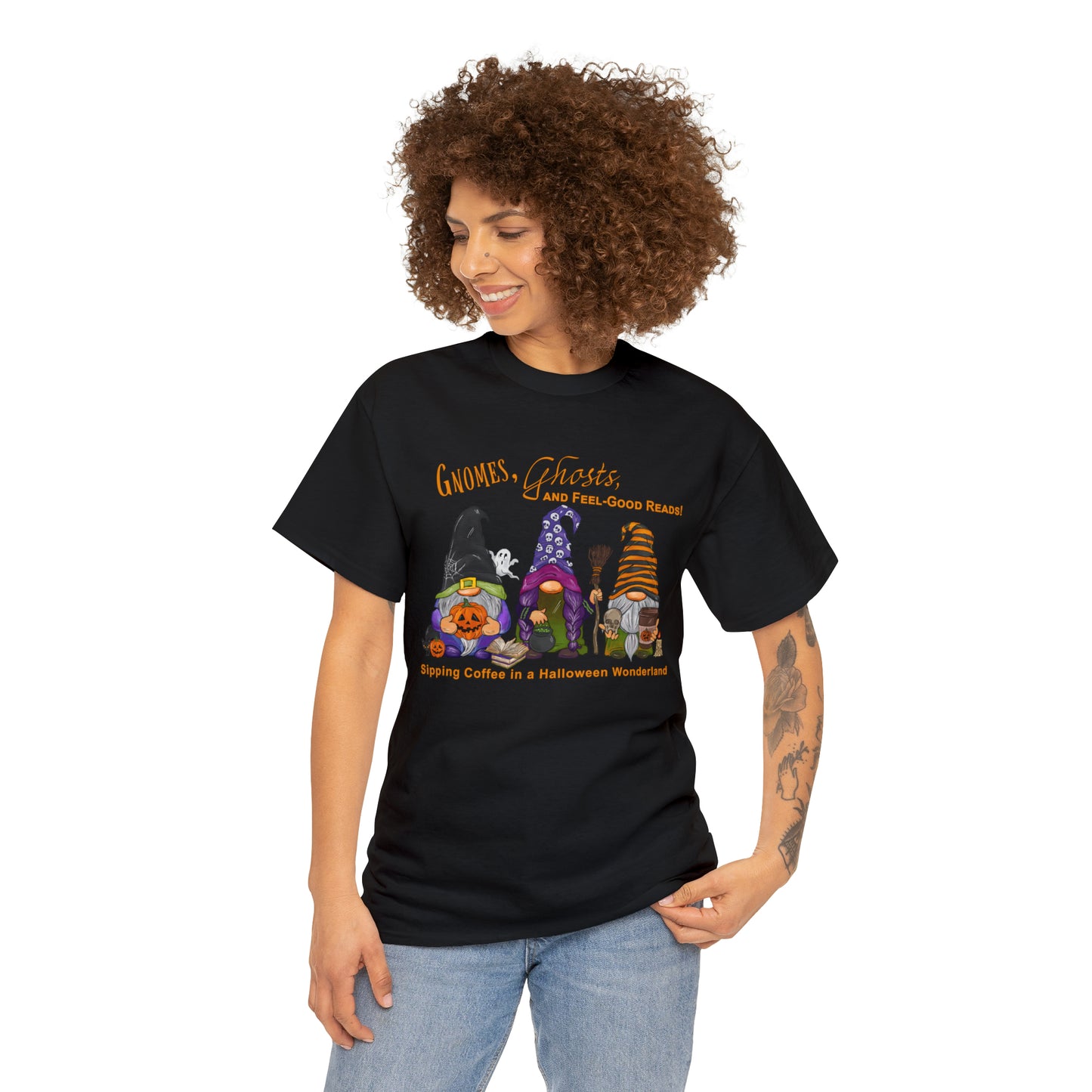 Halloween Gnomes - Unisex Heavy Cotton Tee