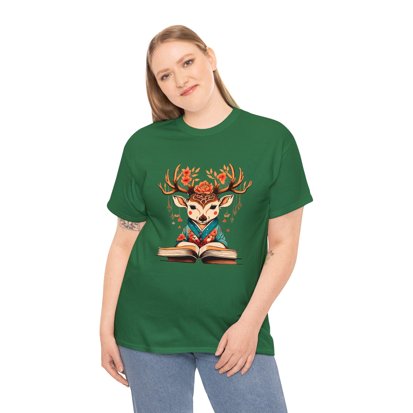 Merry Deer - Unisex Heavy Cotton Tee