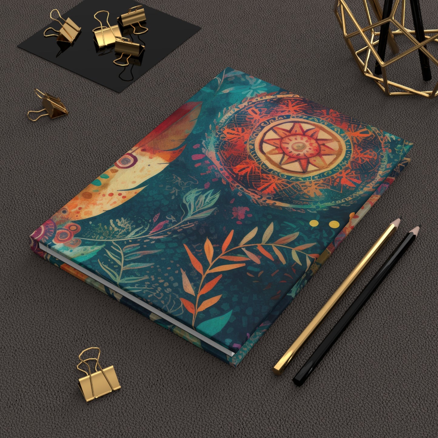 Bohemian Watercolor02 - Hardcover Journal Matte