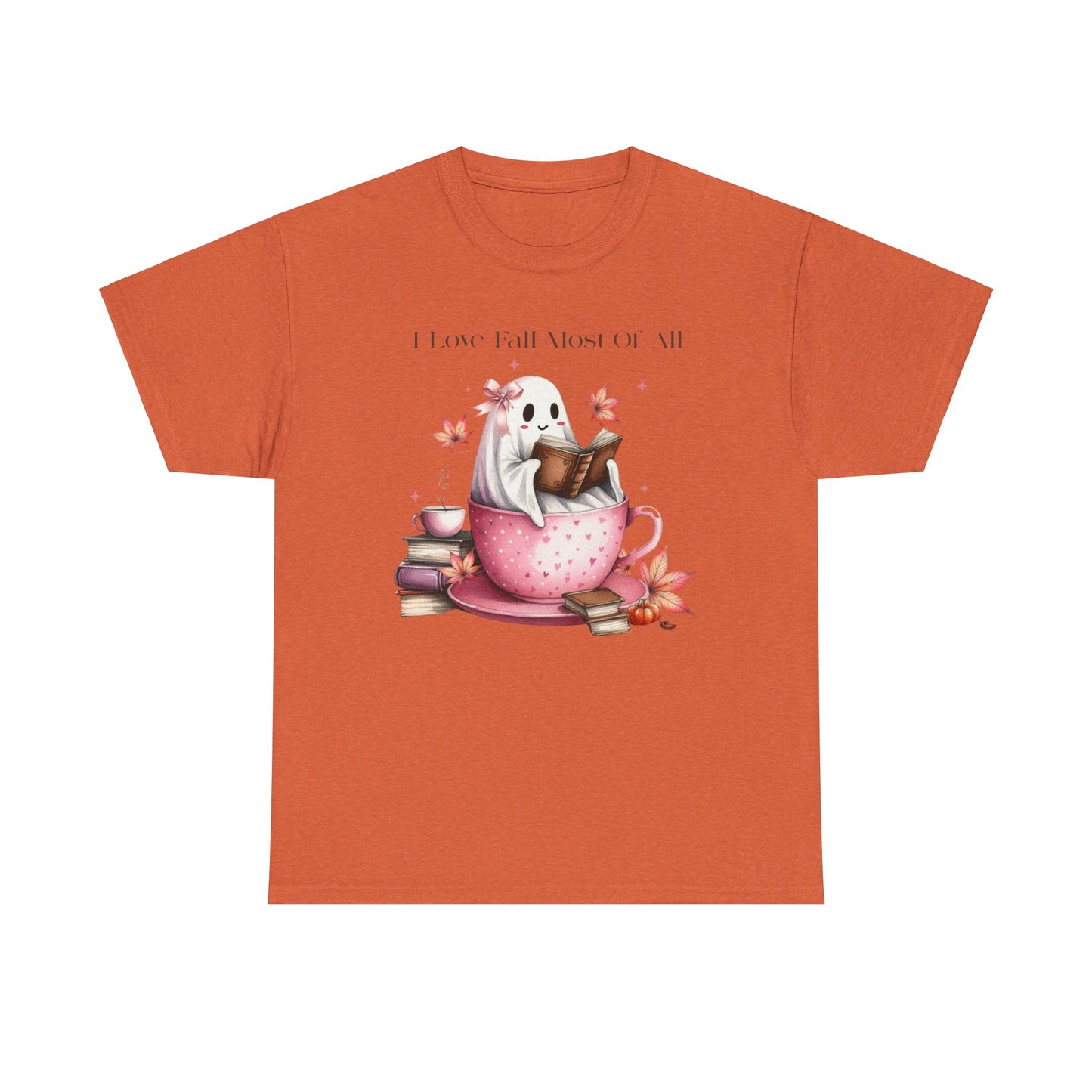 Tea Cup Boo - Unisex Heavy Cotton Tee