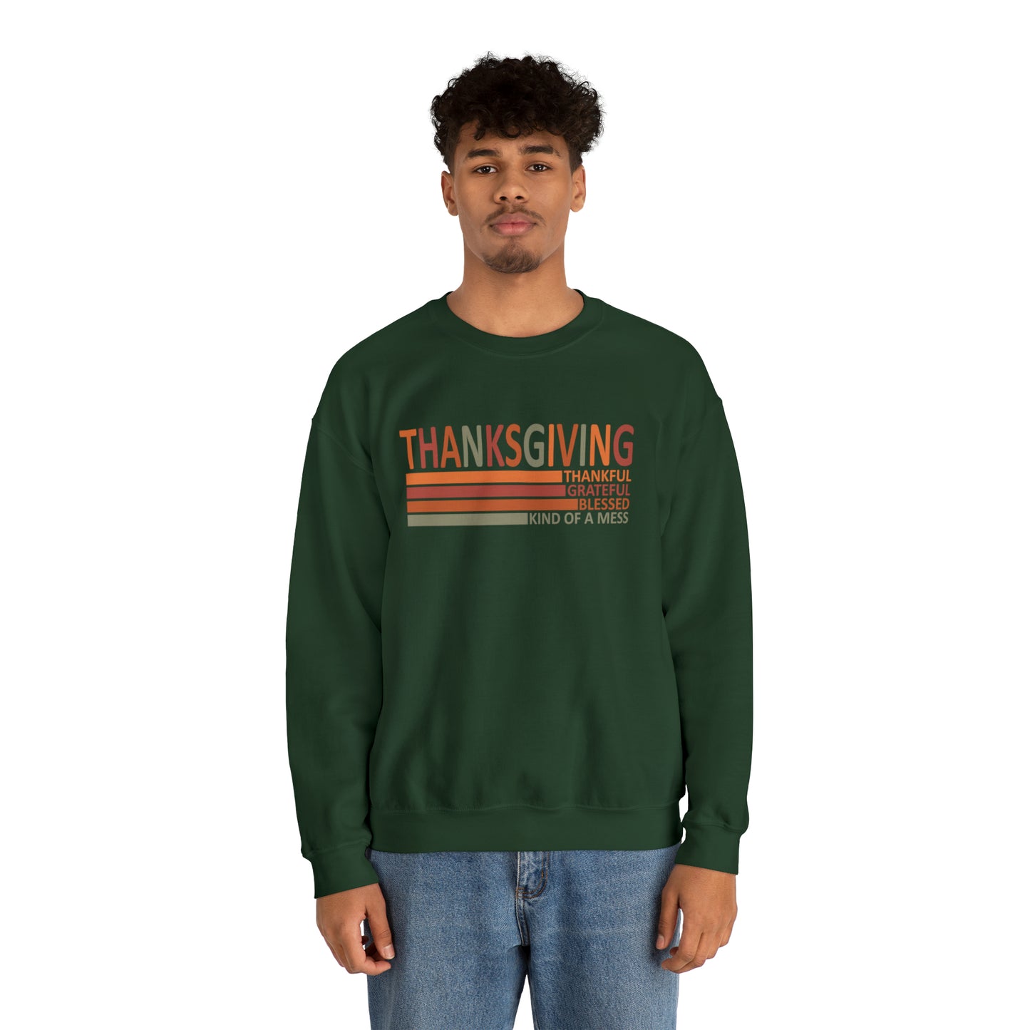 Thankful Grateful Blessed - Unisex Heavy Blend™ Crewneck Sweatshirt