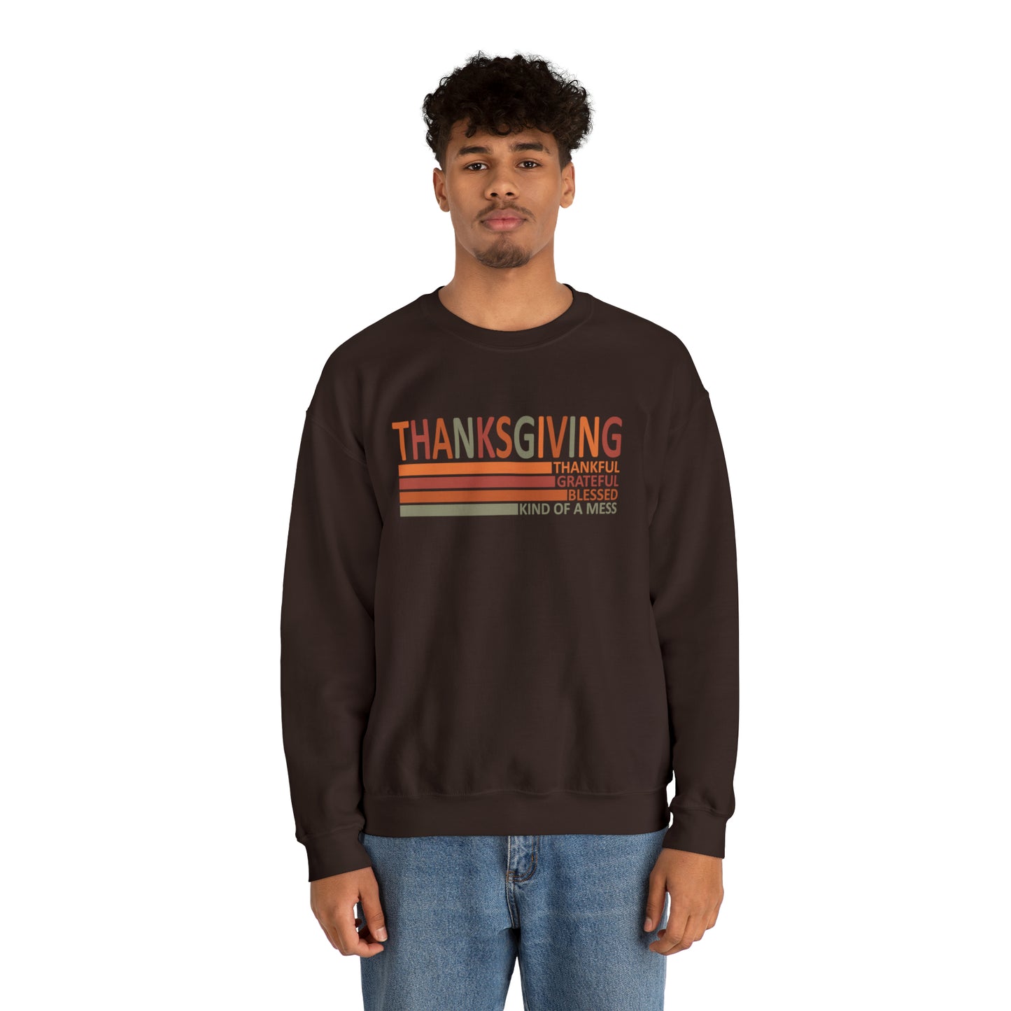 Thankful Grateful Blessed - Unisex Heavy Blend™ Crewneck Sweatshirt