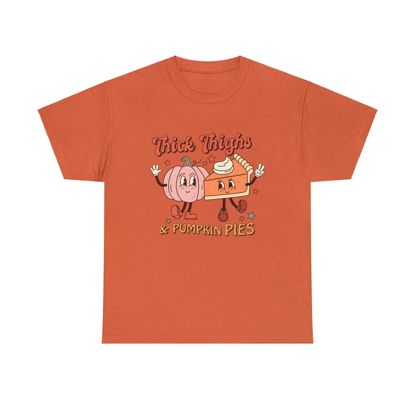 Thick Thighs & Pumpkin Pies - Unisex Heavy Cotton Tee