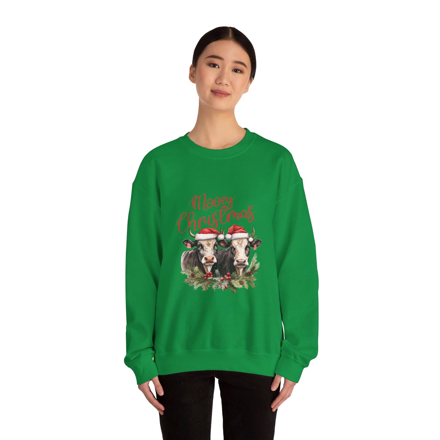 Mooey Christmas - Unisex Heavy Blend™ Crewneck Sweatshirt