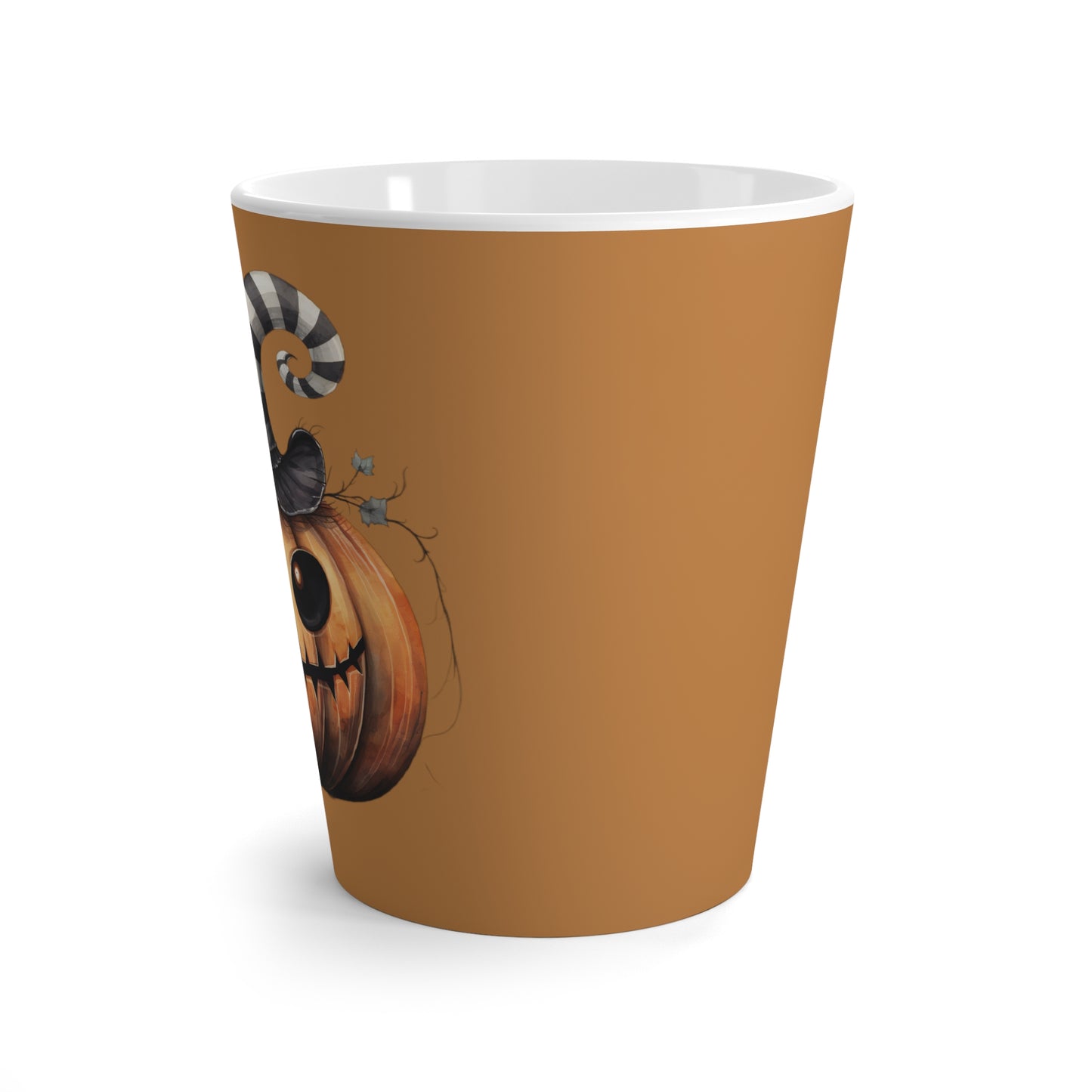 Stripped Pumpkin - Latte Mug