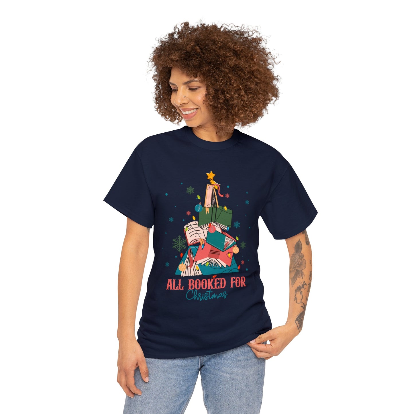 Booked for Christmas - Unisex Heavy Cotton Tee