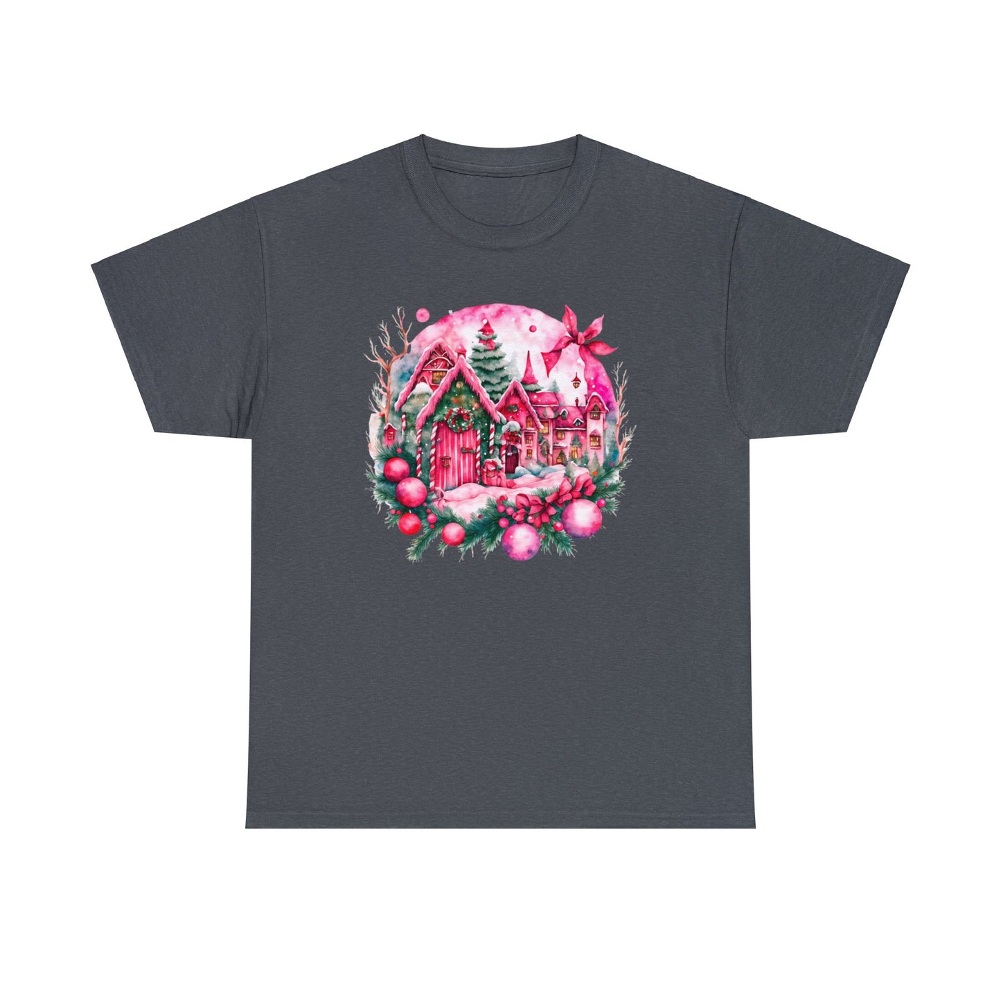 Pink Christmas - Unisex Heavy Cotton Tee