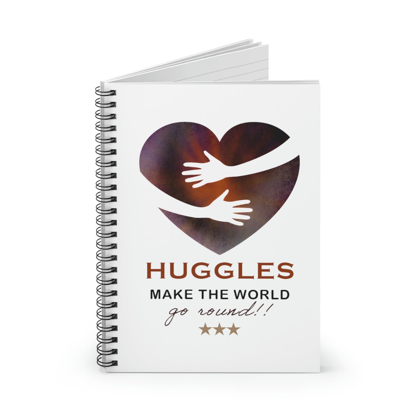Huggles Make the World Go Round!! Spiral Notebook - Ruled Line