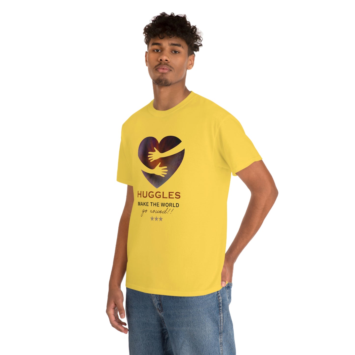 Huggles Make the World Go Round!! Unisex Heavy Cotton Tee