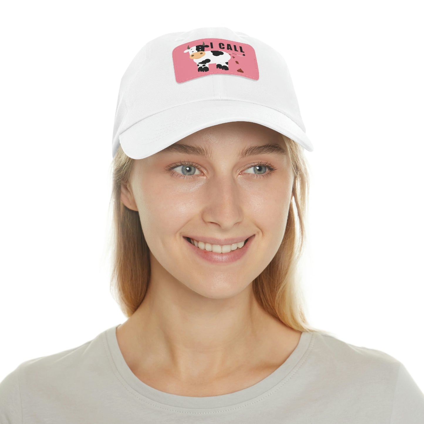 I Call Bullsh*t! Hat with Leather Patch (Rectangle)