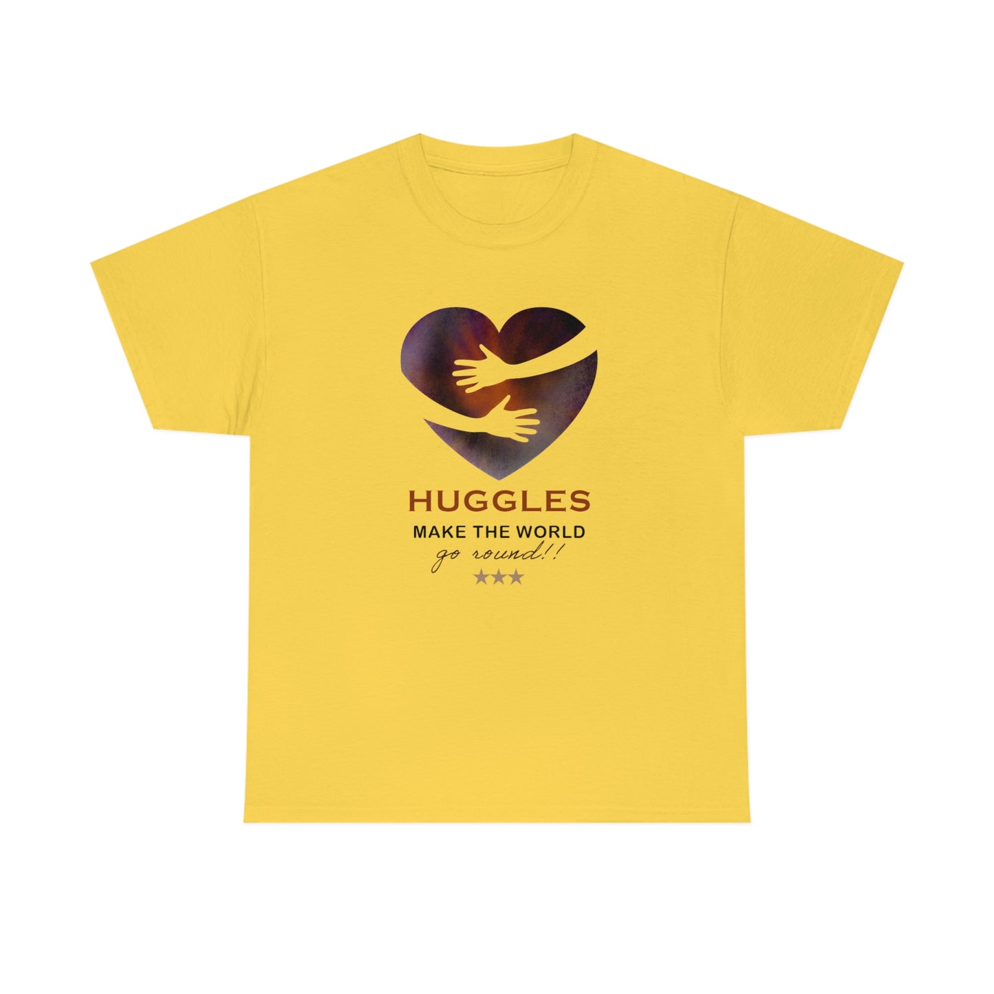 Huggles Make the World Go Round!! Unisex Heavy Cotton Tee