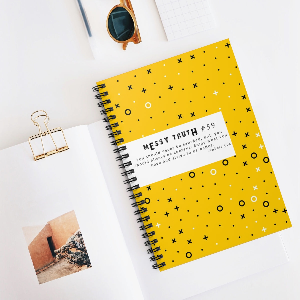 Messy Truth #59 Spiral Notebook - Ruled Line