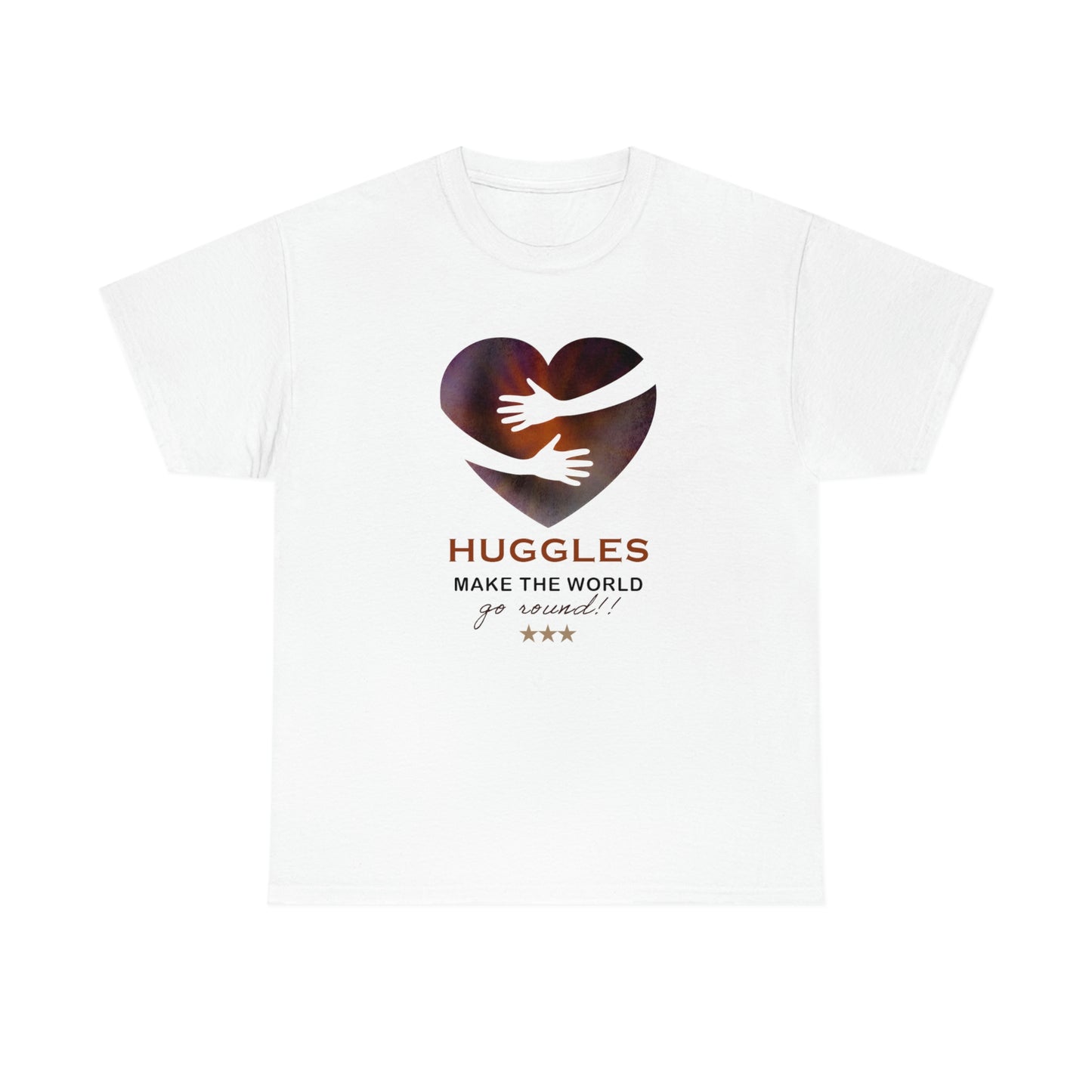 Huggles Make the World Go Round!! Unisex Heavy Cotton Tee