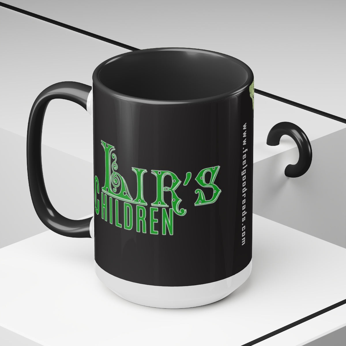 Lir's Chirldren Two-Tone Coffee Mug, 15oz