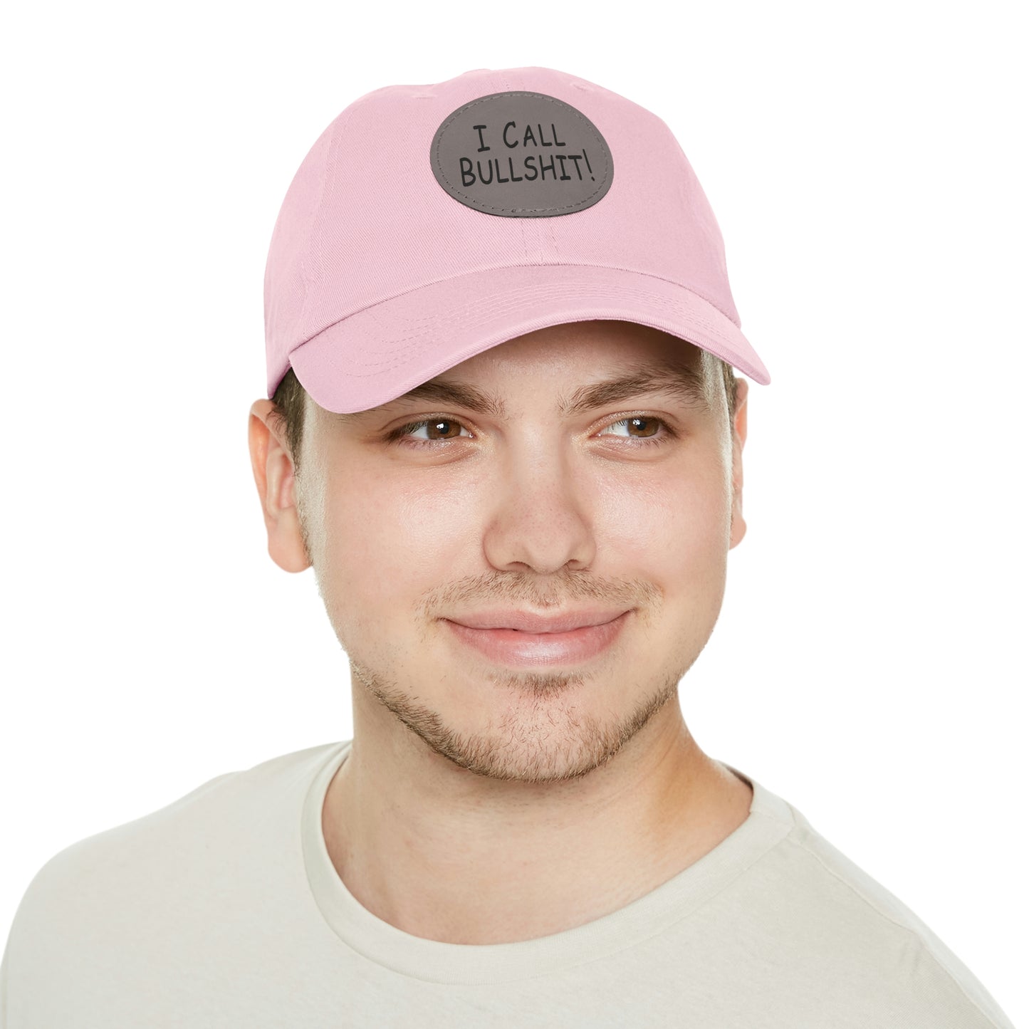 I Call Bullsh*t! Hat with Leather Patch (Round)