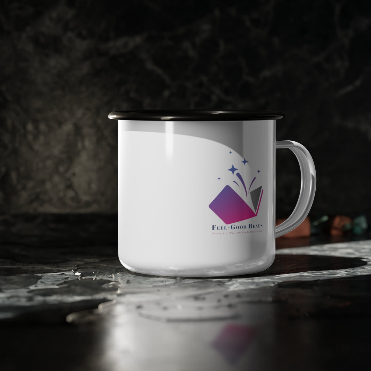 Feel-Good Reads Enamel Mug