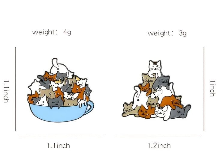 Cat Pins - FREE Shipping