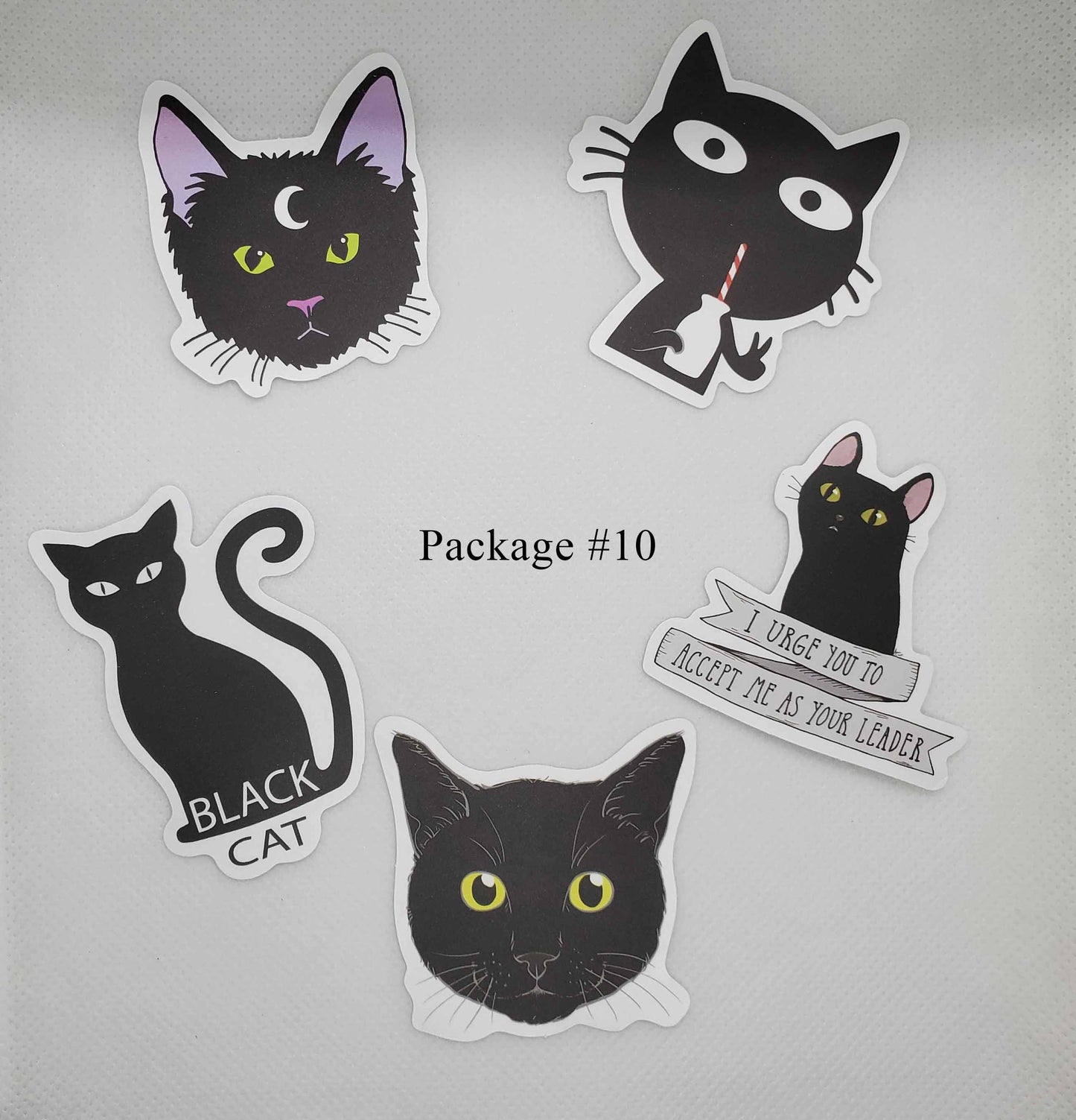Black Cat Waterproof Stickers