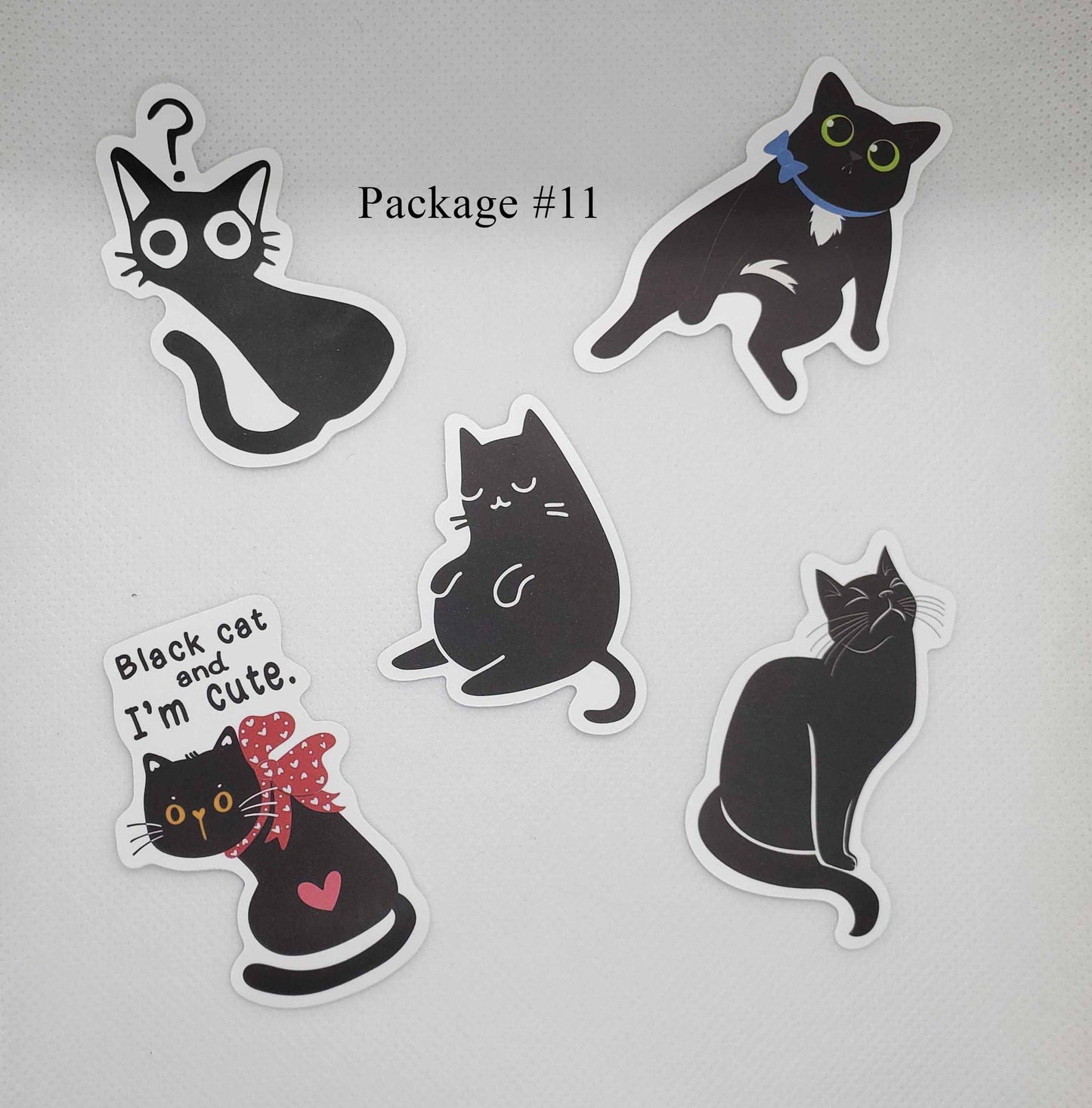 Black Cat Waterproof Stickers
