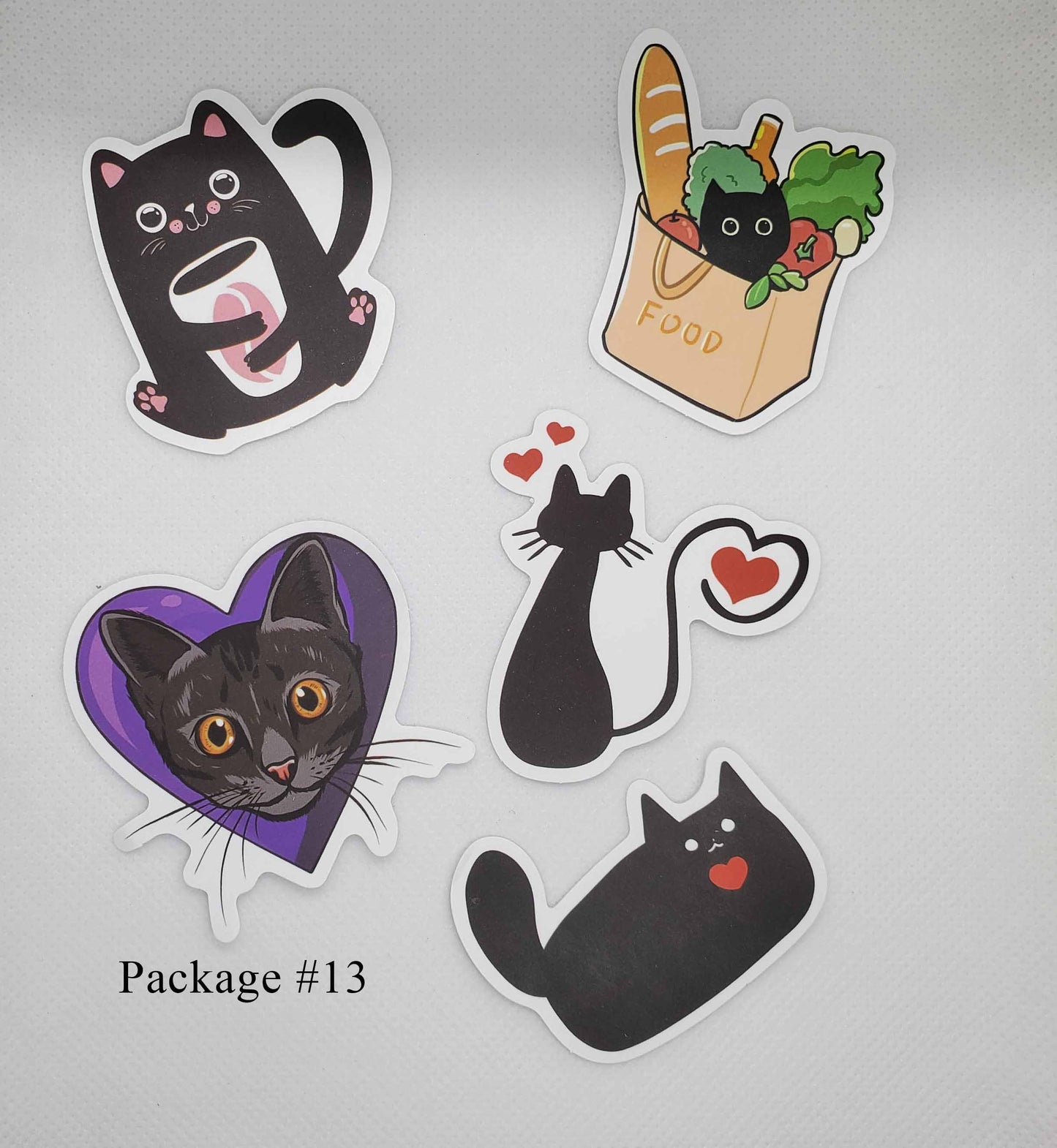 Black Cat Waterproof Stickers
