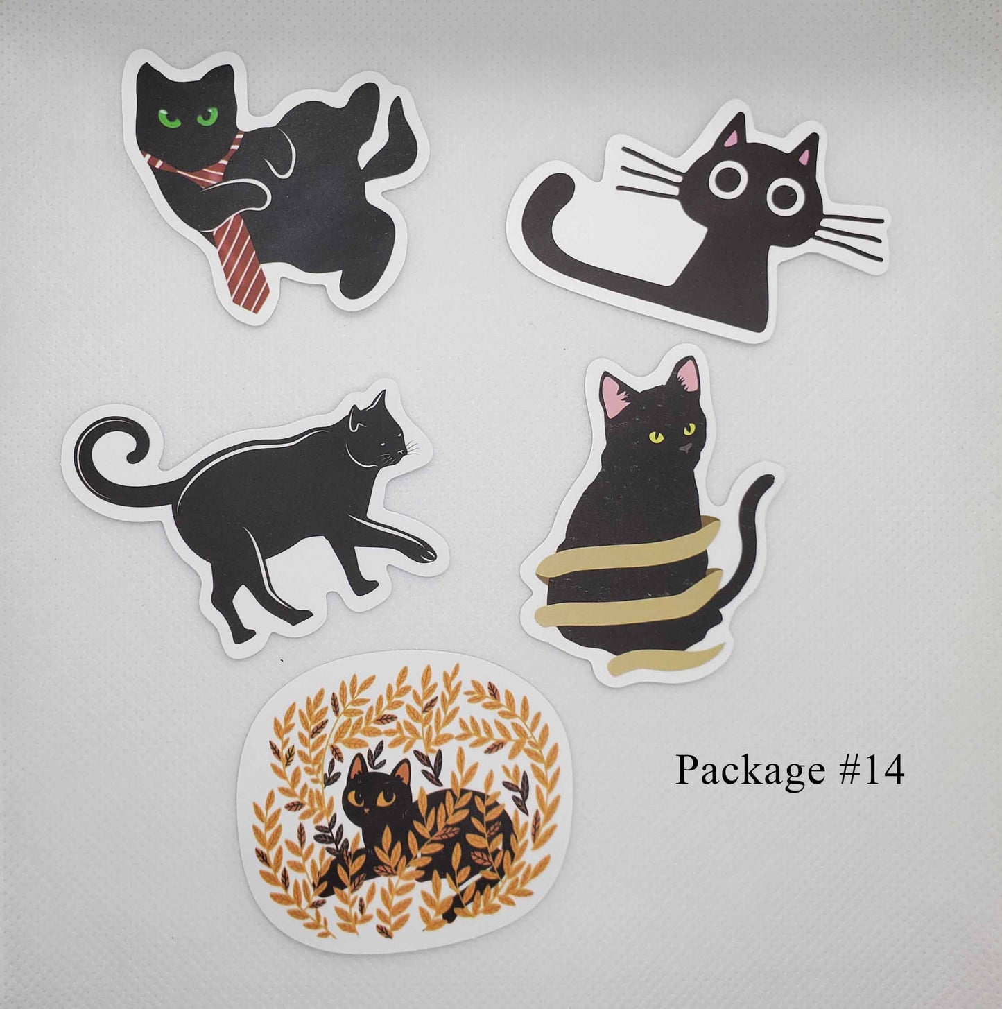 Black Cat Waterproof Stickers