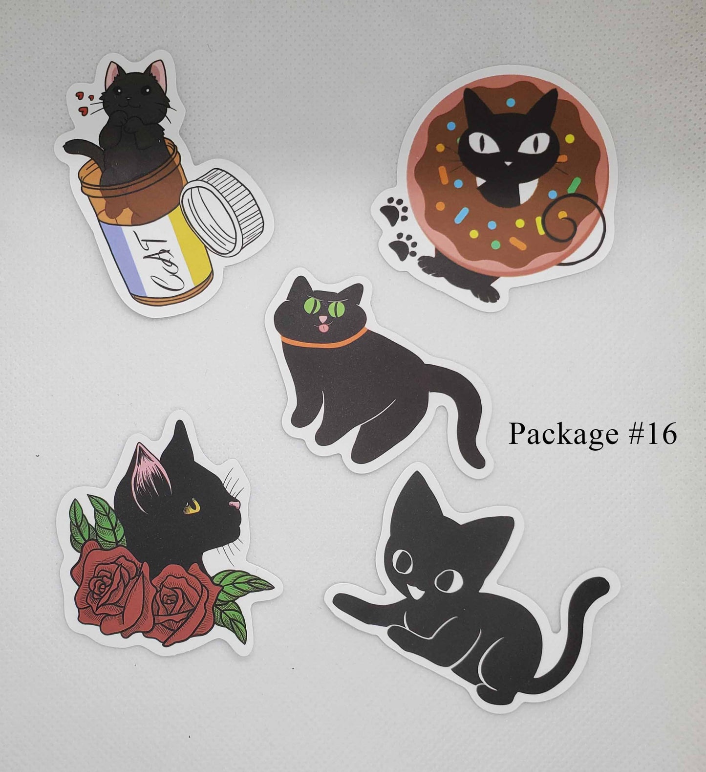 Black Cat Waterproof Stickers