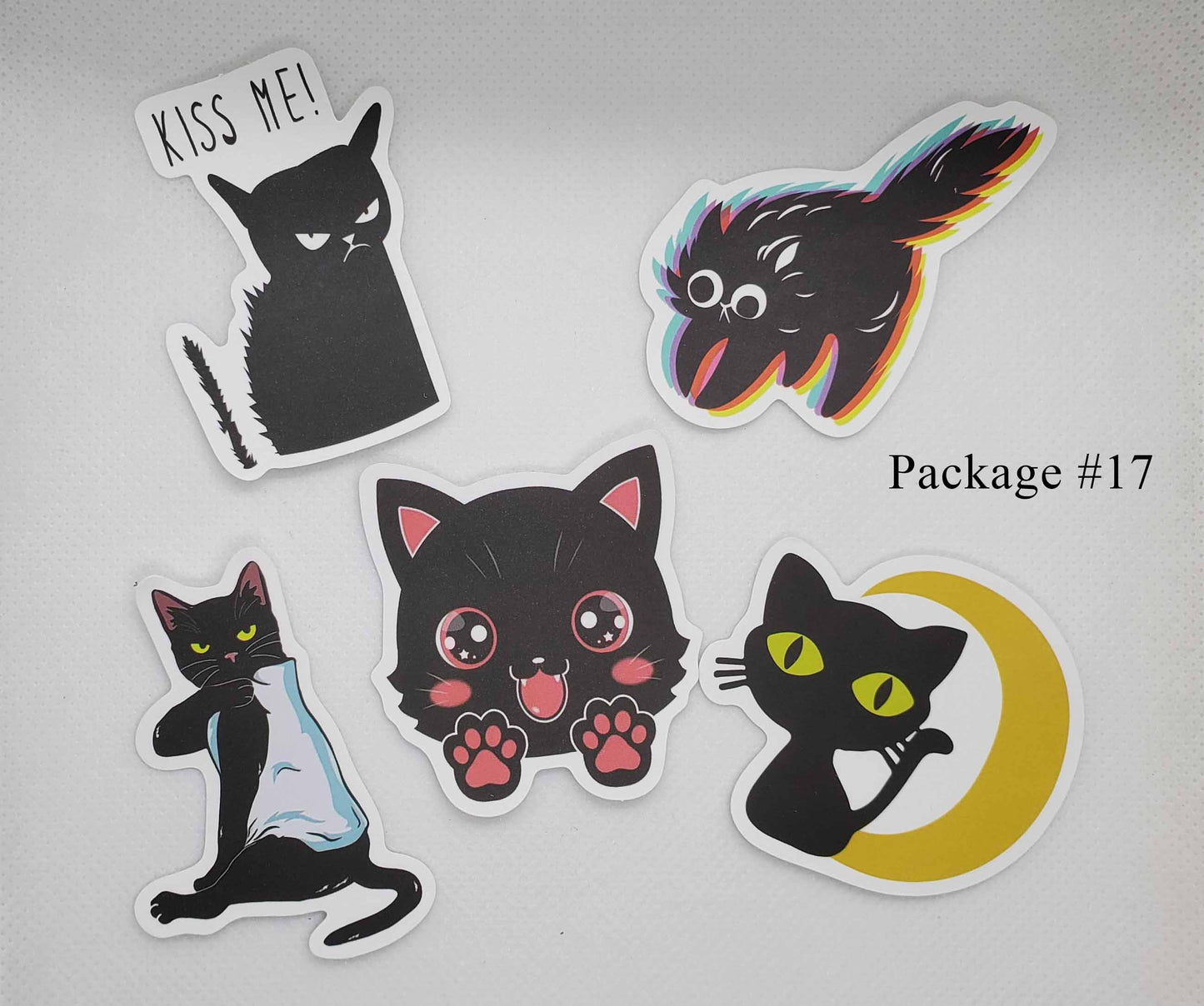 Black Cat Waterproof Stickers
