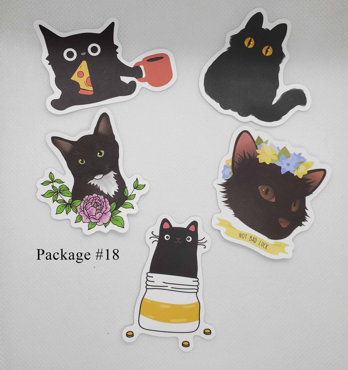 Black Cat Waterproof Stickers