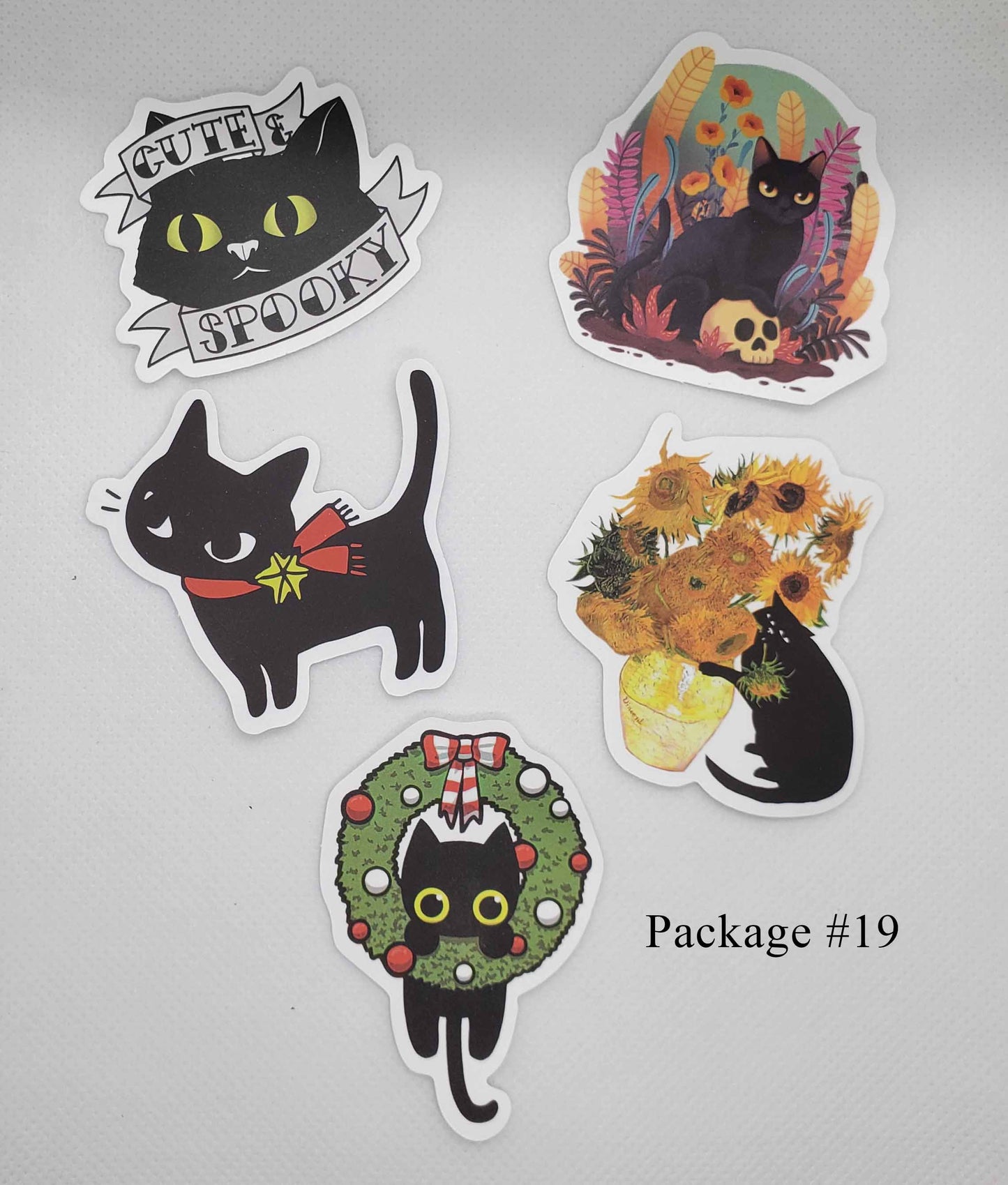 Black Cat Waterproof Stickers