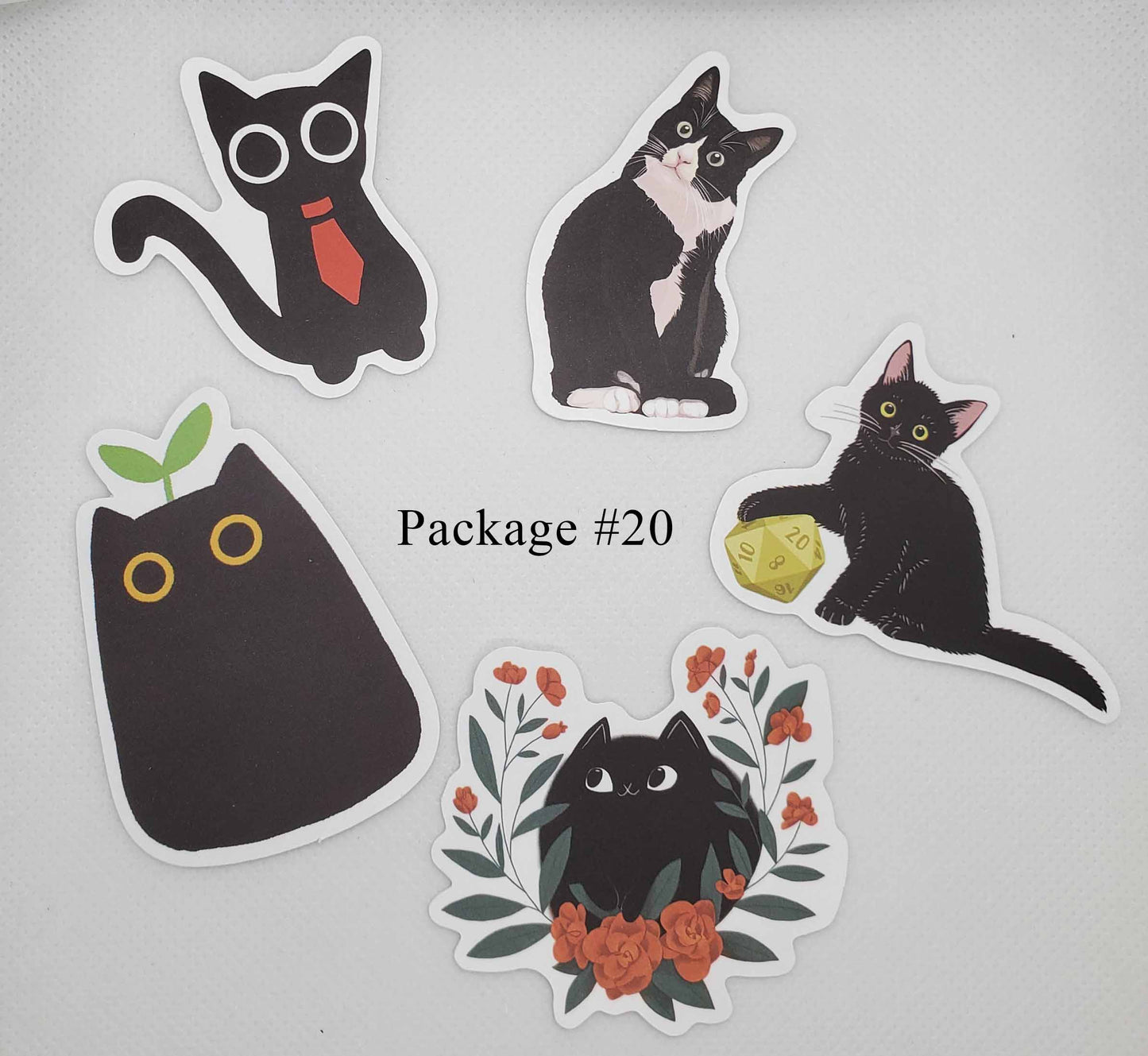 Black Cat Waterproof Stickers