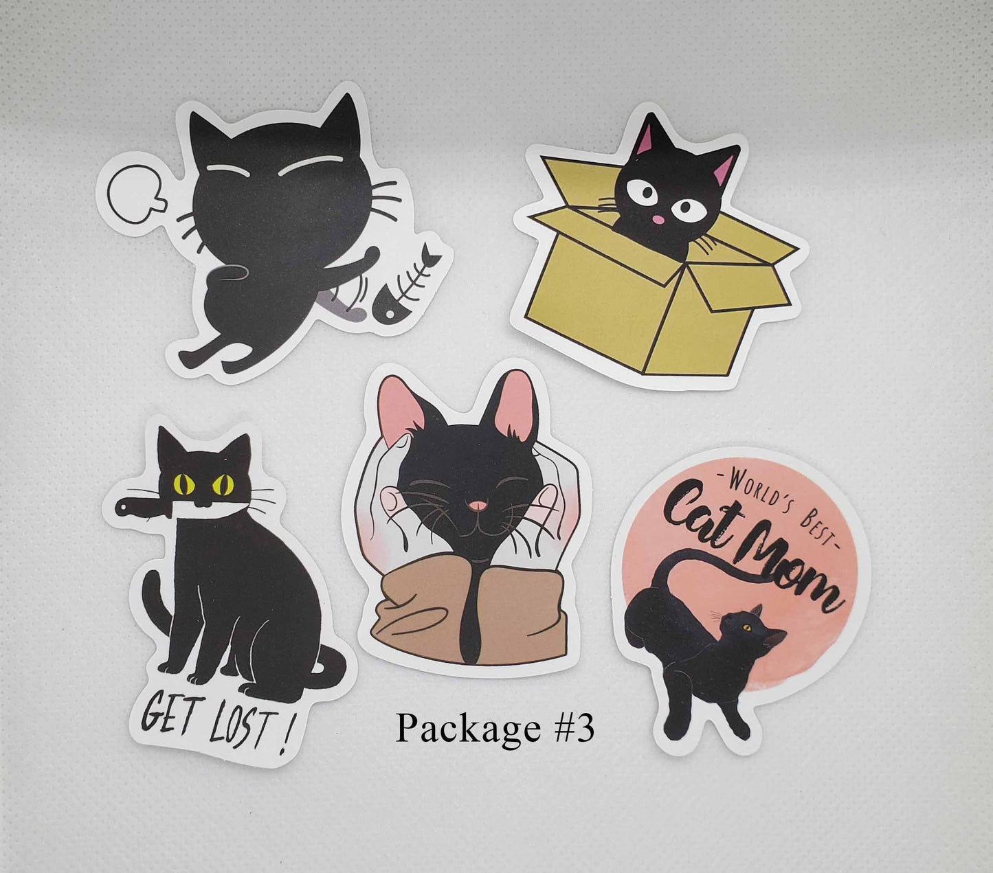 Black Cat Waterproof Stickers