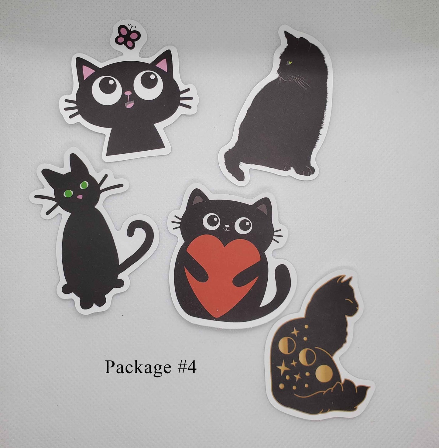 Black Cat Waterproof Stickers