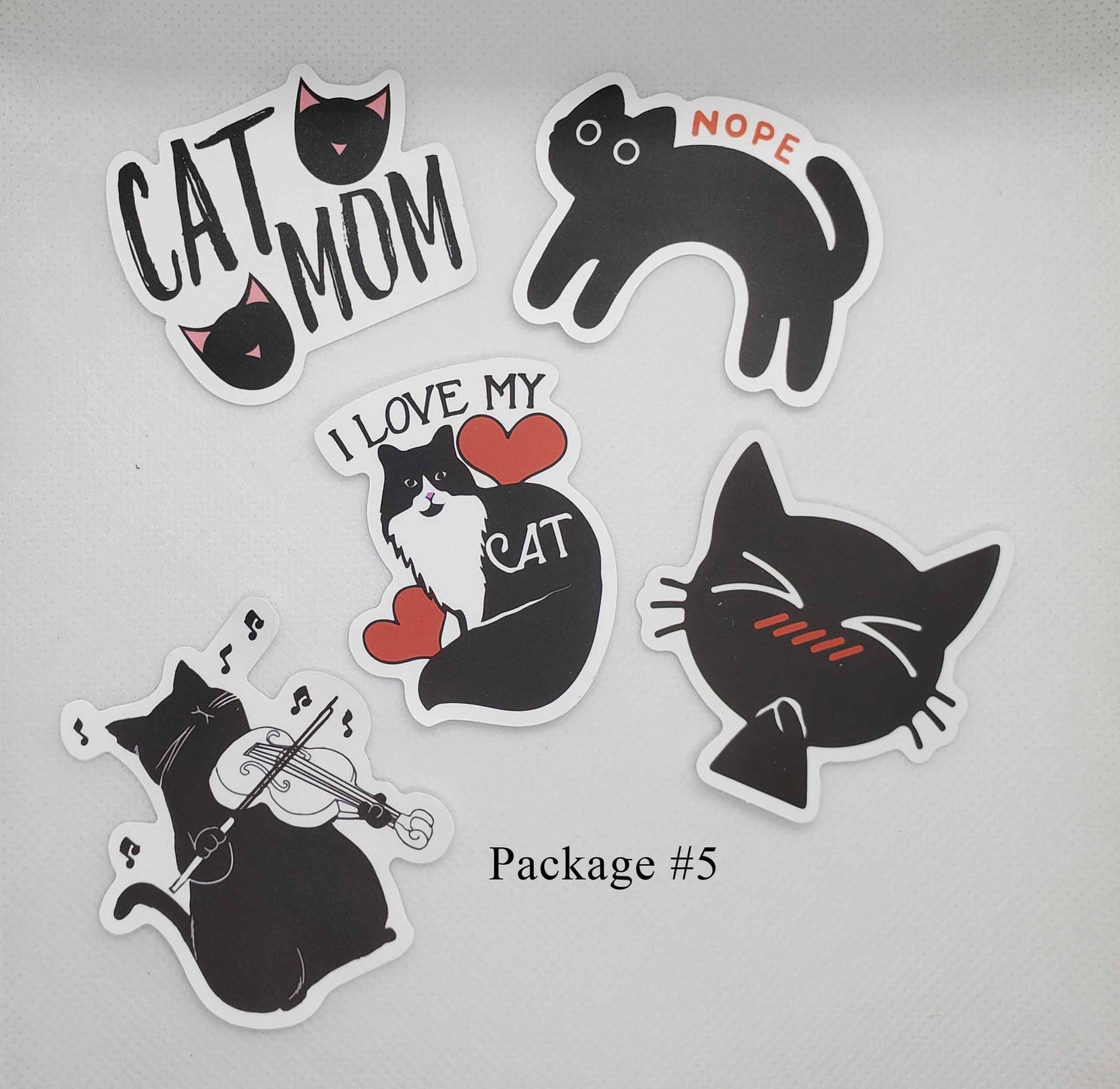 Black Cat Waterproof Stickers