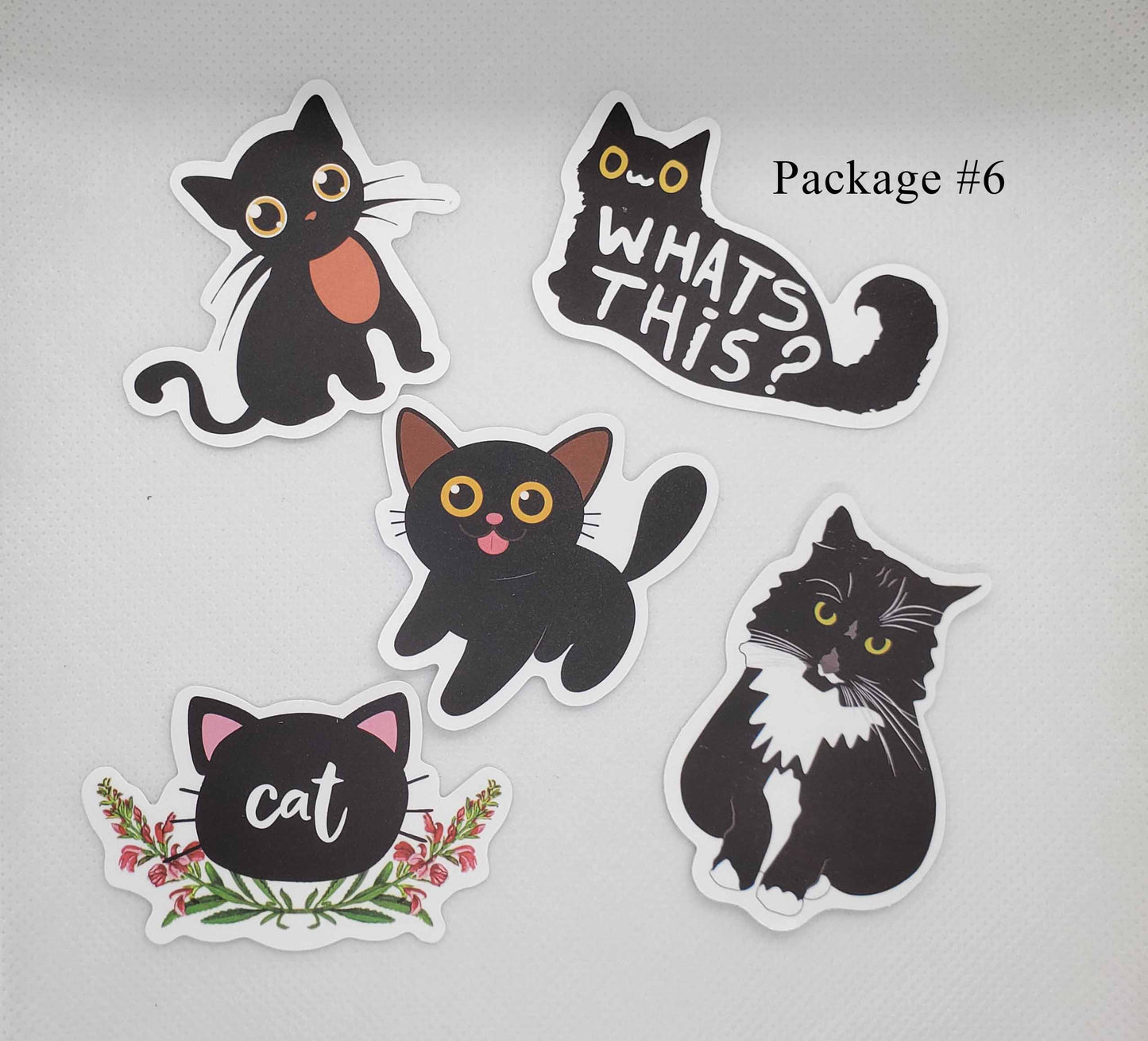 Black Cat Waterproof Stickers